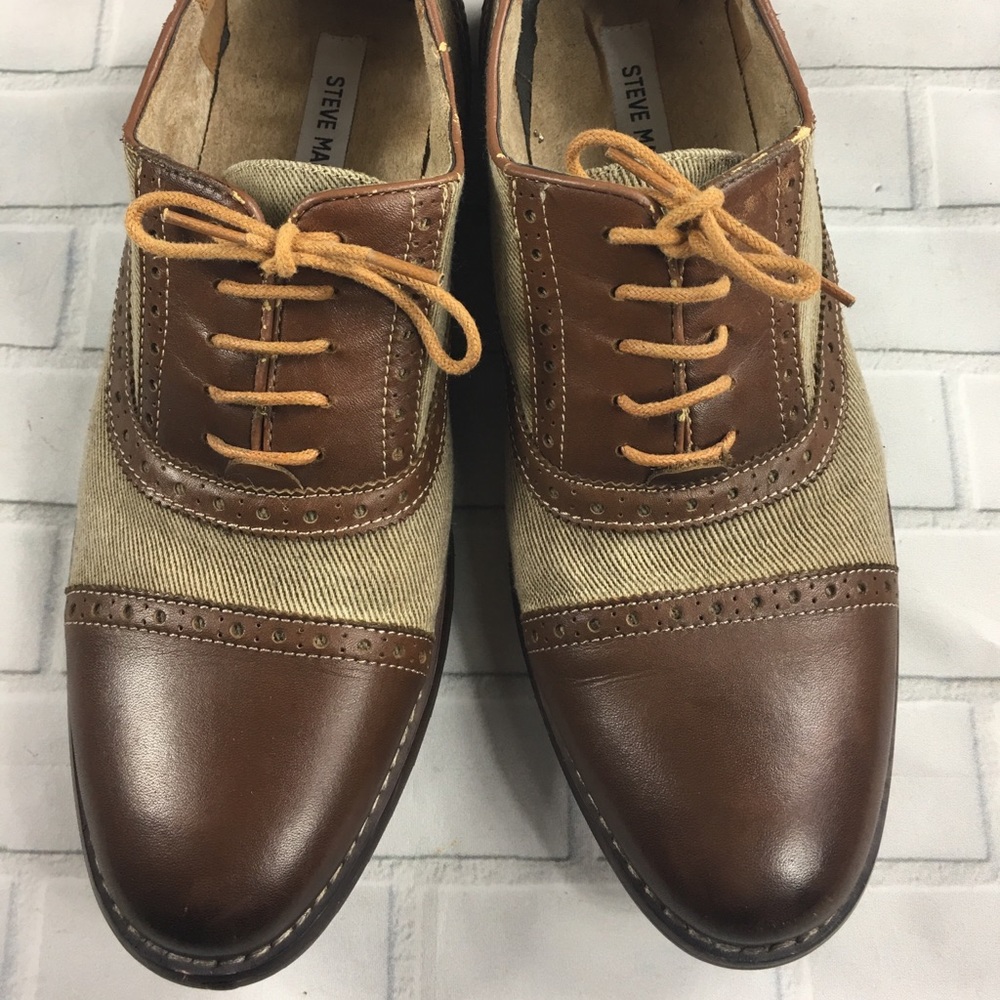 STEVE MADDEN Upper Leather Toe P-Hanes Shoes Sz 9